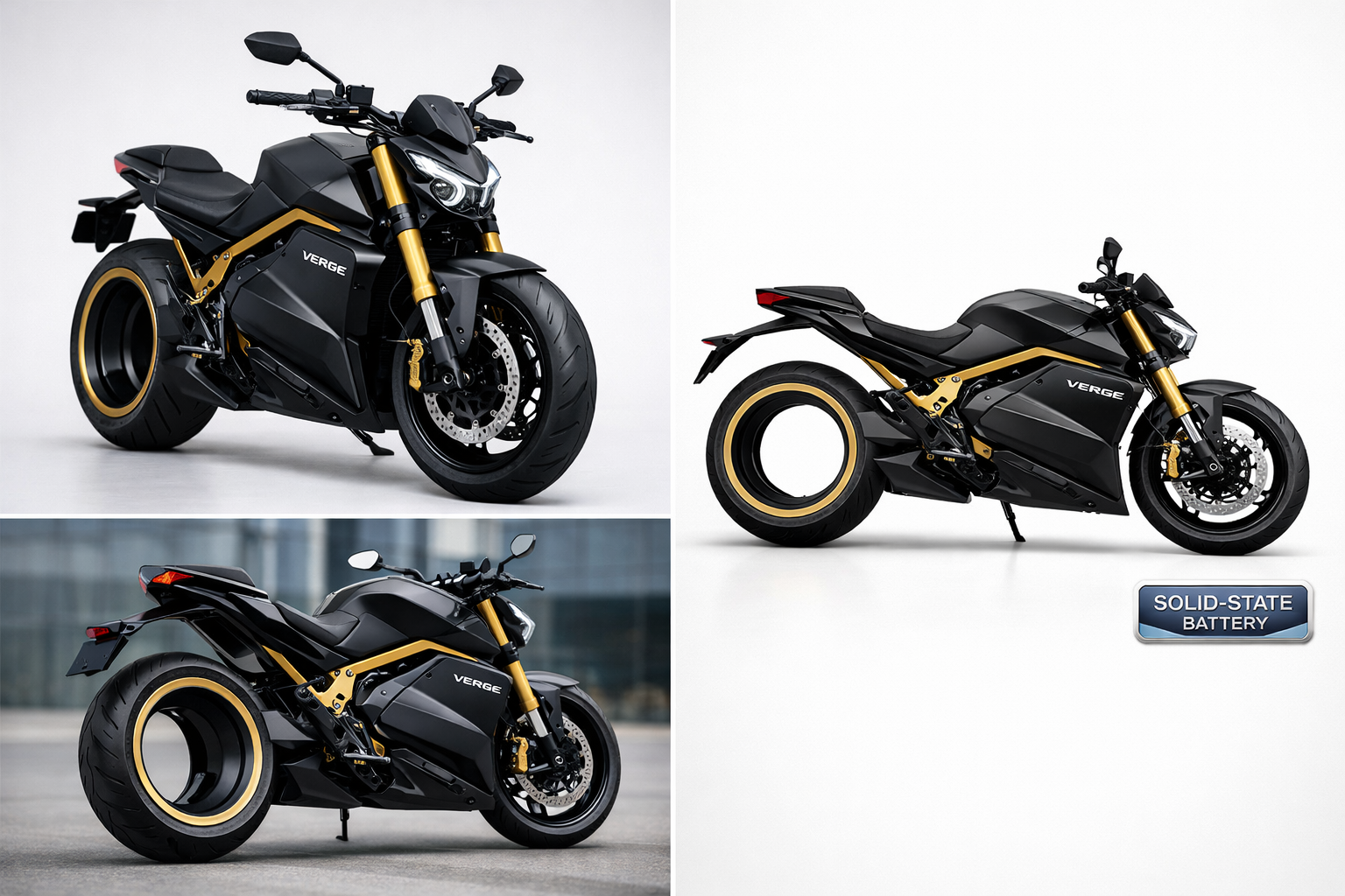Verge TS Pro electric motorcycle featuring solid-state battery technology